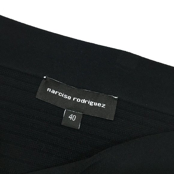 Narciso Rodriguez Black Knit Skirt Size 40 - Picture 4 of 8